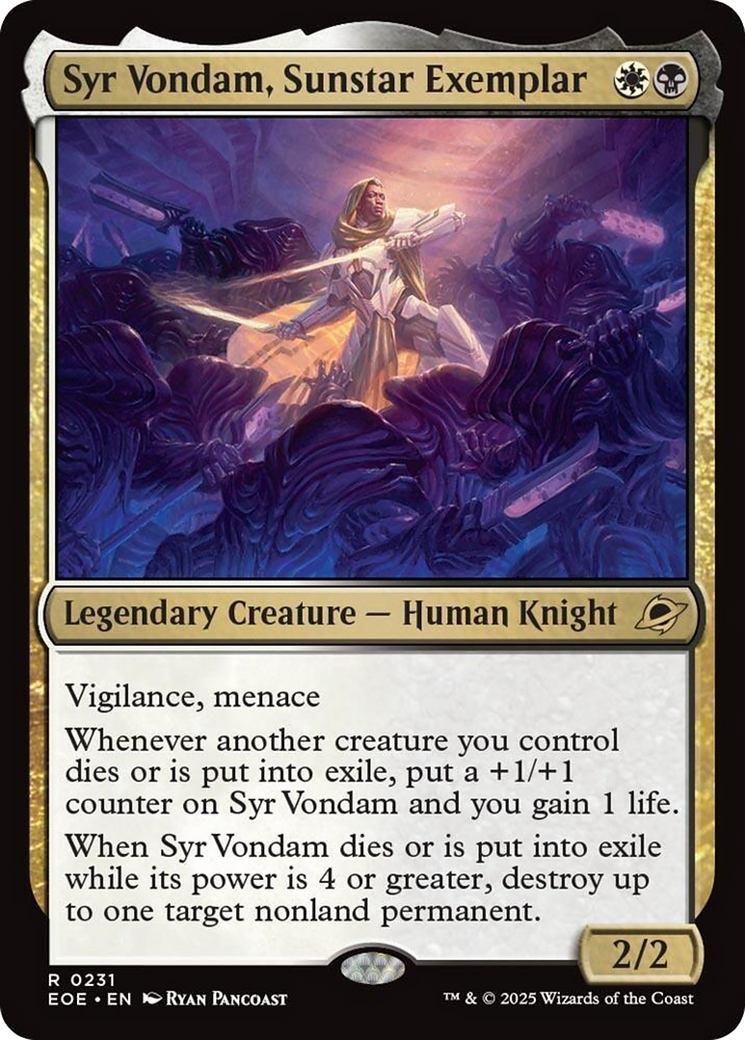 Syr Vondam, Sunstar Exemplar [Edge of Eternities] | Exor Games Dartmouth