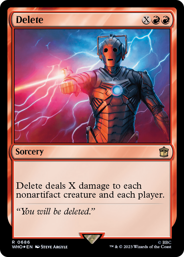 Delete (Surge Foil) [Doctor Who] | Exor Games Dartmouth