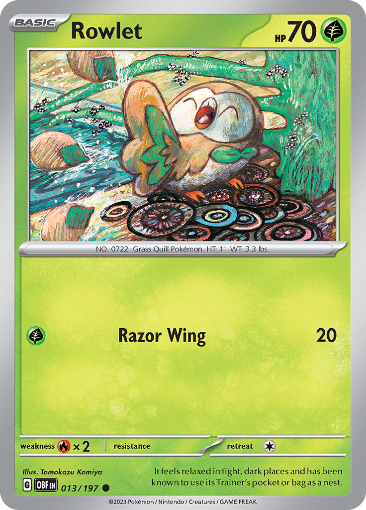 Rowlet (013/197) [Scarlet & Violet: Obsidian Flames] | Exor Games Dartmouth