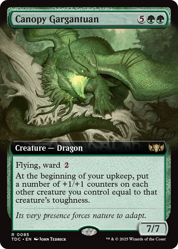 Canopy Gargantuan (Extended Art) [Tarkir: Dragonstorm Commander] | Exor Games Dartmouth