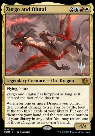 Zurgo and Ojutai (Promo Pack) [March of the Machine Promos] | Exor Games Dartmouth