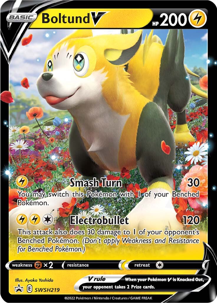 Boltund V (SWSH219) (Jumbo Card) [Sword & Shield: Black Star Promos] | Exor Games Dartmouth