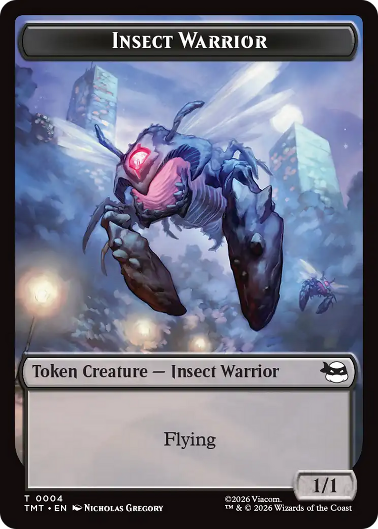 Insect Warrior // Food Double-Sided Token [Teenage Mutant Ninja Turtles Tokens] | Exor Games Dartmouth