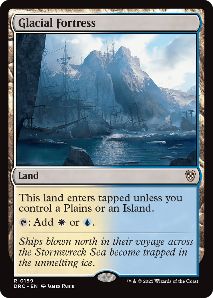 Glacial Fortress [Aetherdrift Commander] | Exor Games Dartmouth