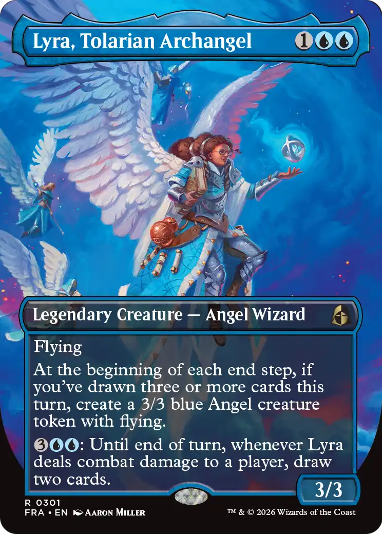 Lyra, Tolarian Archangel (Borderless) [Reality Fracture] | Exor Games Dartmouth