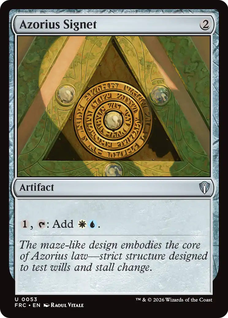 Azorius Signet [Reality Fracture Commander] | Exor Games Dartmouth