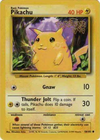 Pikachu (58/102) (PokeTour 1999 Promo) [Miscellaneous Cards] | Exor Games Dartmouth