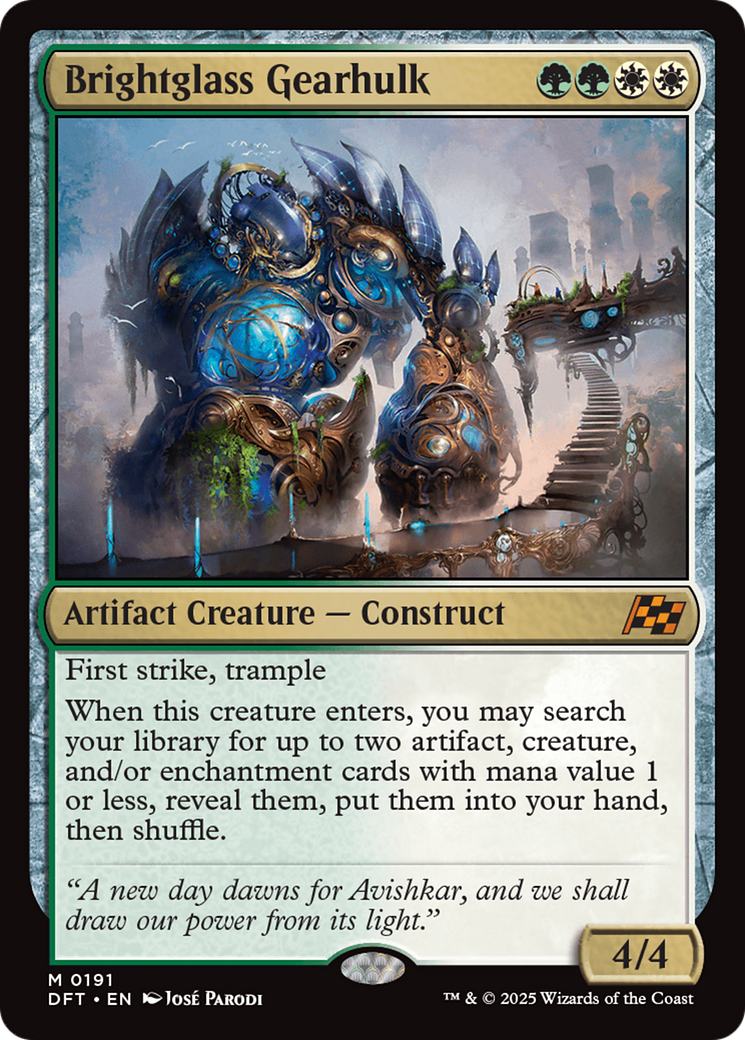 Brightglass Gearhulk [Aetherdrift] | Exor Games Dartmouth