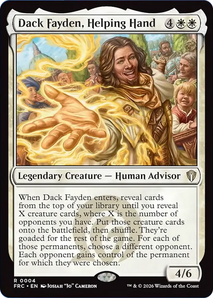 Dack Fayden, Helping Hand [Reality Fracture Commander] | Exor Games Dartmouth