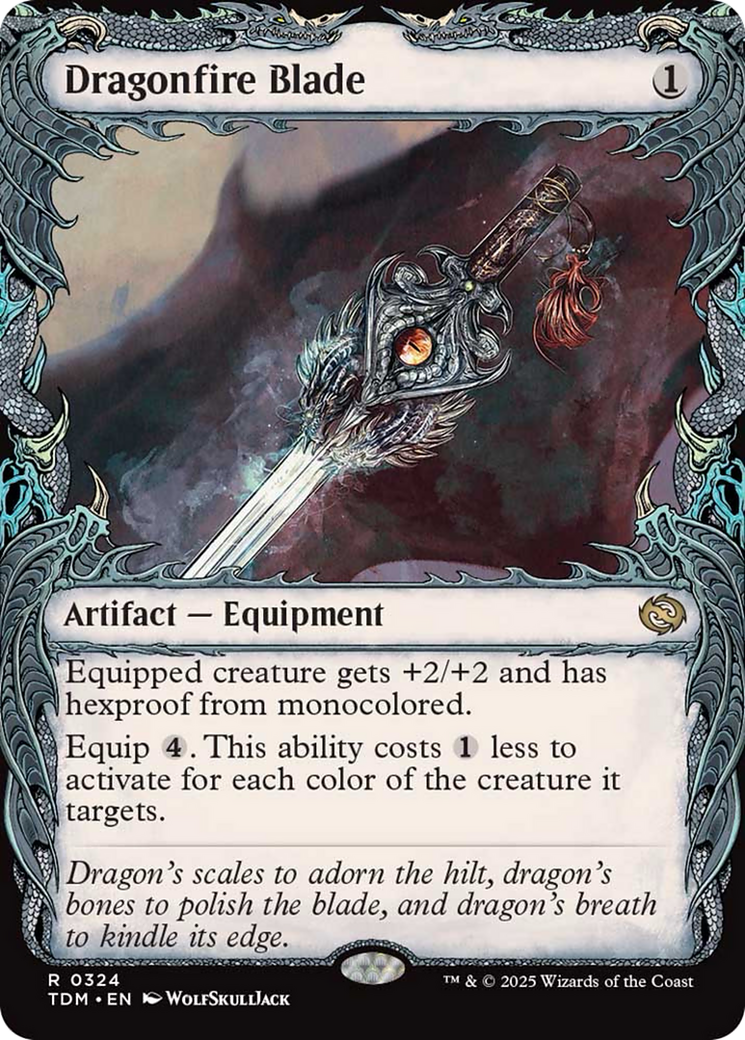 Dragonfire Blade (Showcase) [Tarkir: Dragonstorm] | Exor Games Dartmouth