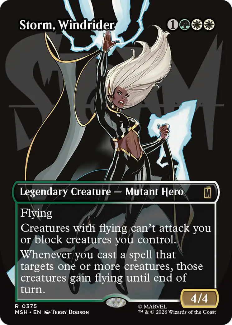 Storm, Windrider (Borderless) [Marvel Super Heroes] | Exor Games Dartmouth