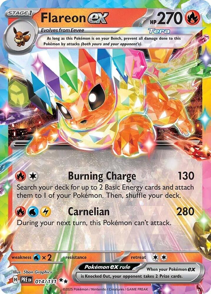Flareon ex (014/131) [Scarlet & Violet: Prismatic Evolutions] | Exor Games Dartmouth