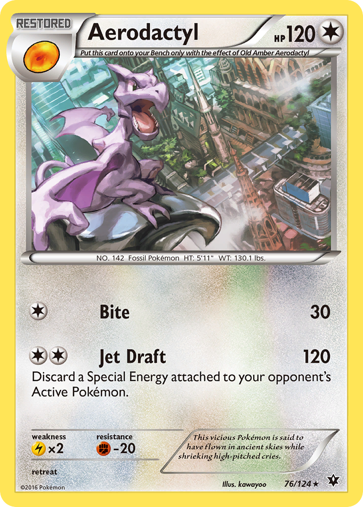 Aerodactyl (76/124) [XY: Fates Collide] | Exor Games Dartmouth