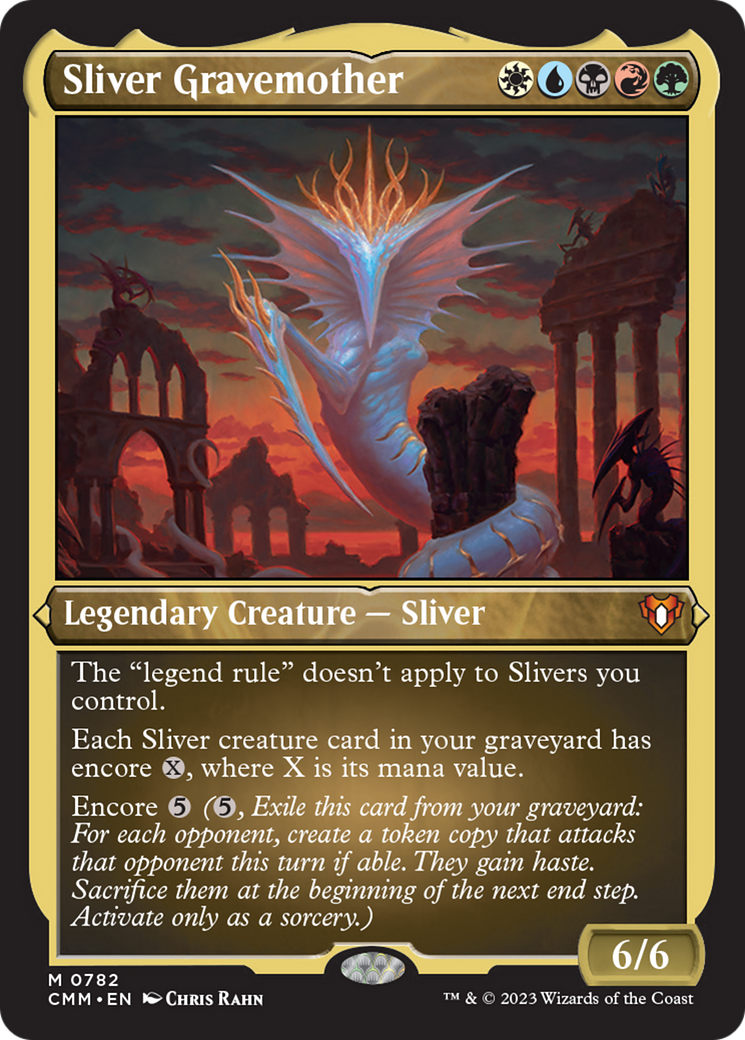 Sliver Gravemother (Display Commander) (Foil Etched) [Commander Masters] | Exor Games Dartmouth