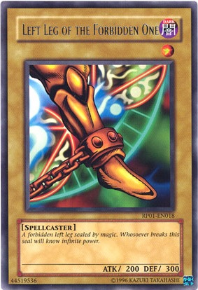 Left Leg of the Forbidden One [RP01-EN018] Rare | Exor Games Dartmouth