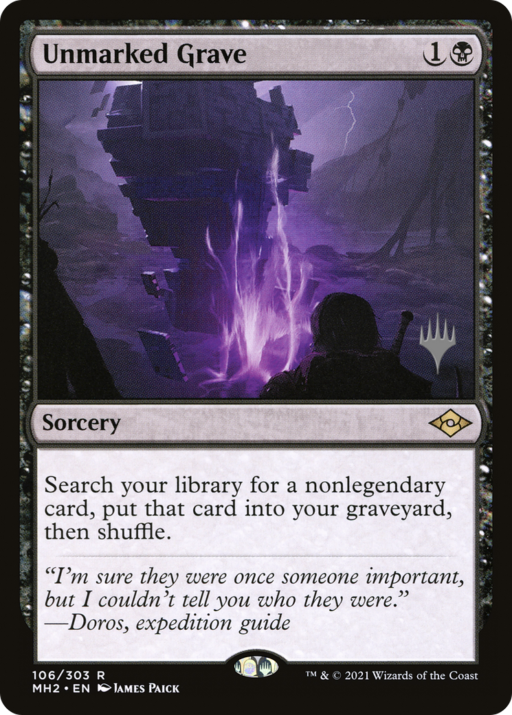 Unmarked Grave (Promo Pack) [Murders at Karlov Manor Promos] | Exor Games Dartmouth