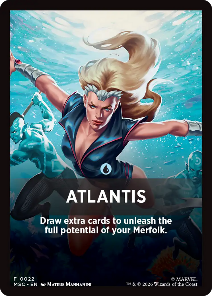 Atlantis Theme Card [Marvel Super Heroes Commander] | Exor Games Dartmouth