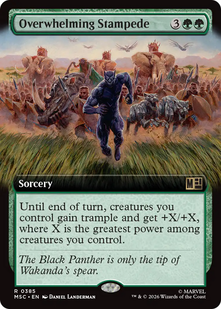 Overwhelming Stampede (Extended Art) [Marvel Super Heroes Commander] | Exor Games Dartmouth