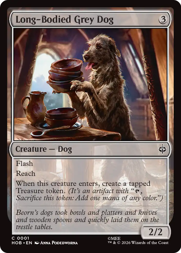 Long-Bodied Grey Dog [The Hobbit] | Exor Games Dartmouth