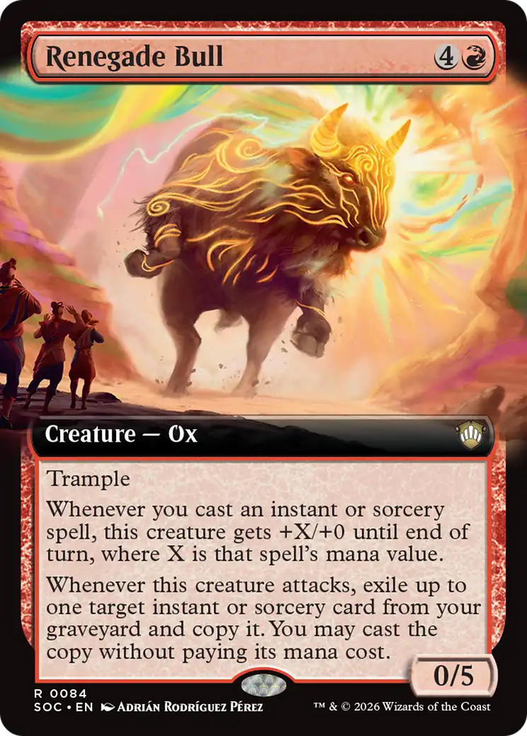Renegade Bull (Extended Art) [Secrets of Strixhaven Commander] | Exor Games Dartmouth