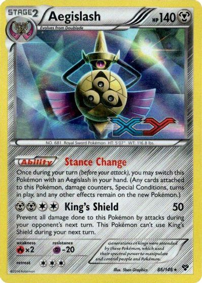 Aegislash (86/146) (Prerelease Promo) [XY: Black Star Promos] | Exor Games Dartmouth