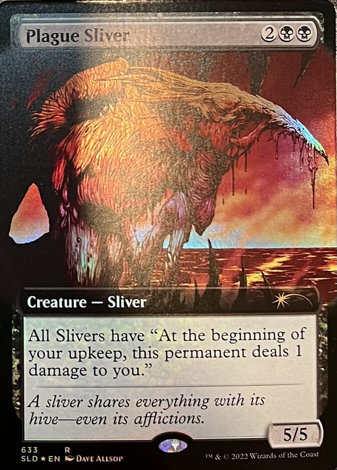 Plague Sliver (Extended Art) [Secret Lair Drop Promos] | Exor Games Dartmouth