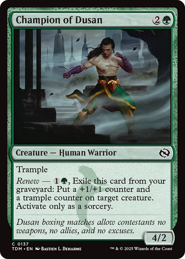 Champion of Dusan [Tarkir: Dragonstorm] | Exor Games Dartmouth