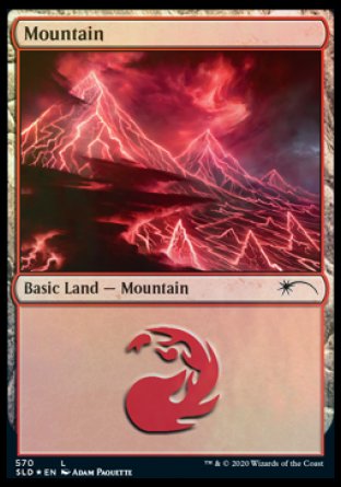 Mountain (Lightning) (570) [Secret Lair Drop Promos] | Exor Games Dartmouth