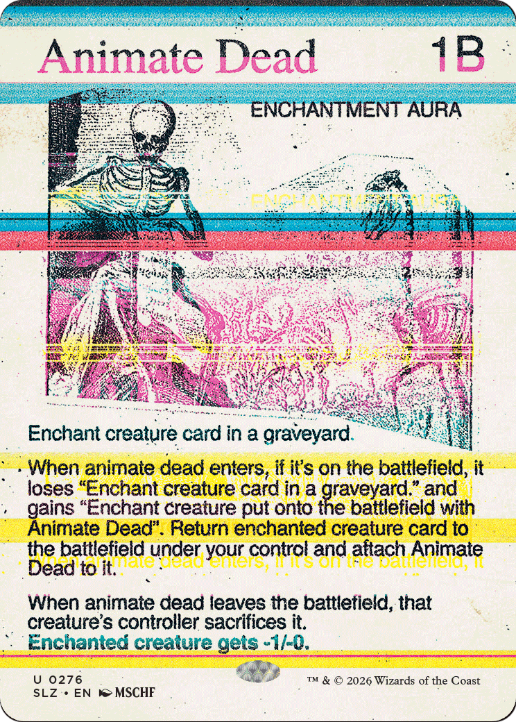 Animate Dead (0276) [Secret Lair x MSCHF: The Zeta Set] | Exor Games Dartmouth