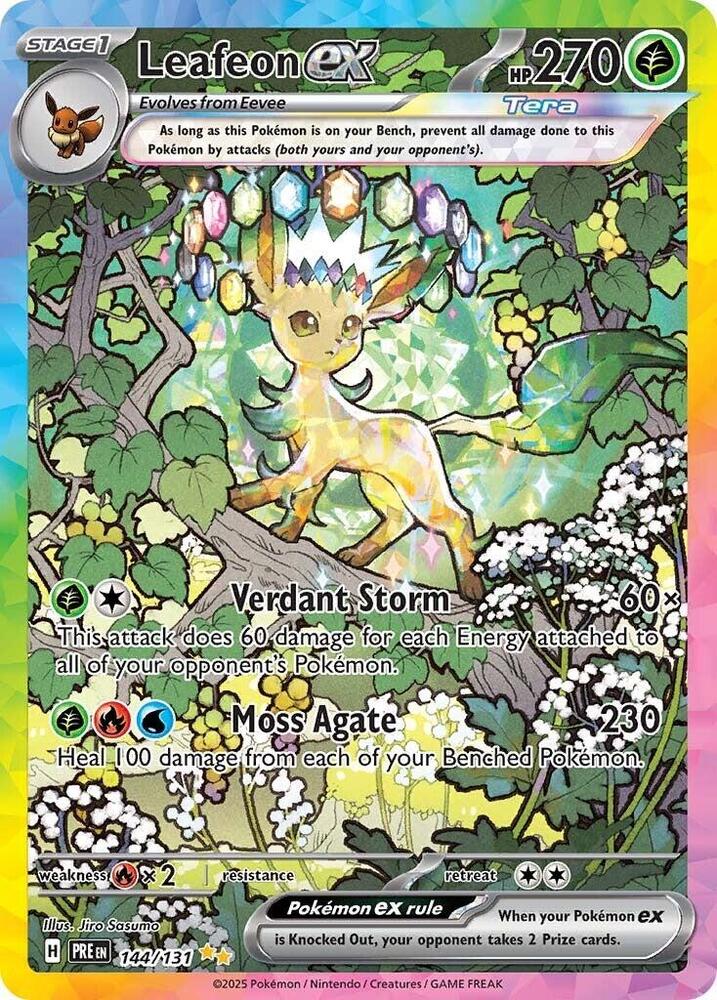 Leafeon ex (144/131) [Scarlet & Violet: Prismatic Evolutions] | Exor Games Dartmouth