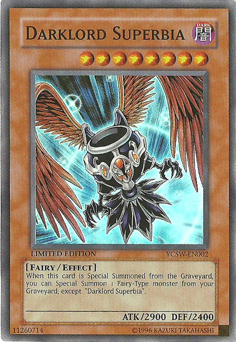 Darklord Superbia [YCSW-EN002] Super Rare | Exor Games Dartmouth