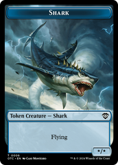 Ape // Shark Double-Sided Token [Outlaws of Thunder Junction Commander Tokens] | Exor Games Dartmouth