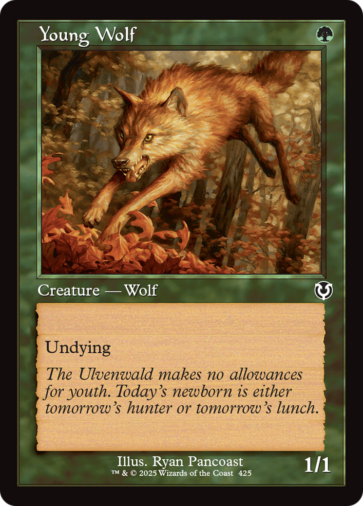 Young Wolf (Retro Frame) [Innistrad Remastered] | Exor Games Dartmouth