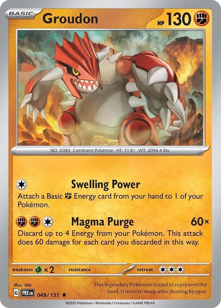 Groudon (049/131) [Scarlet & Violet: Prismatic Evolutions] | Exor Games Dartmouth