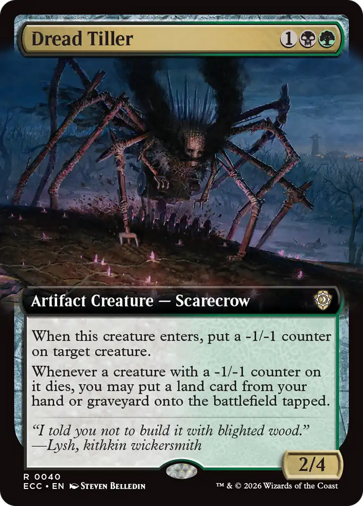 Dread Tiller (Extended Art) [Lorwyn Eclipsed Commander] | Exor Games Dartmouth