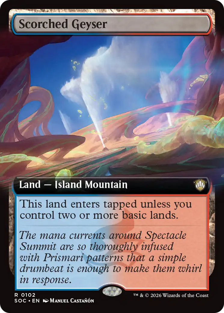 Scorched Geyser (Extended Art) [Secrets of Strixhaven Commander] | Exor Games Dartmouth