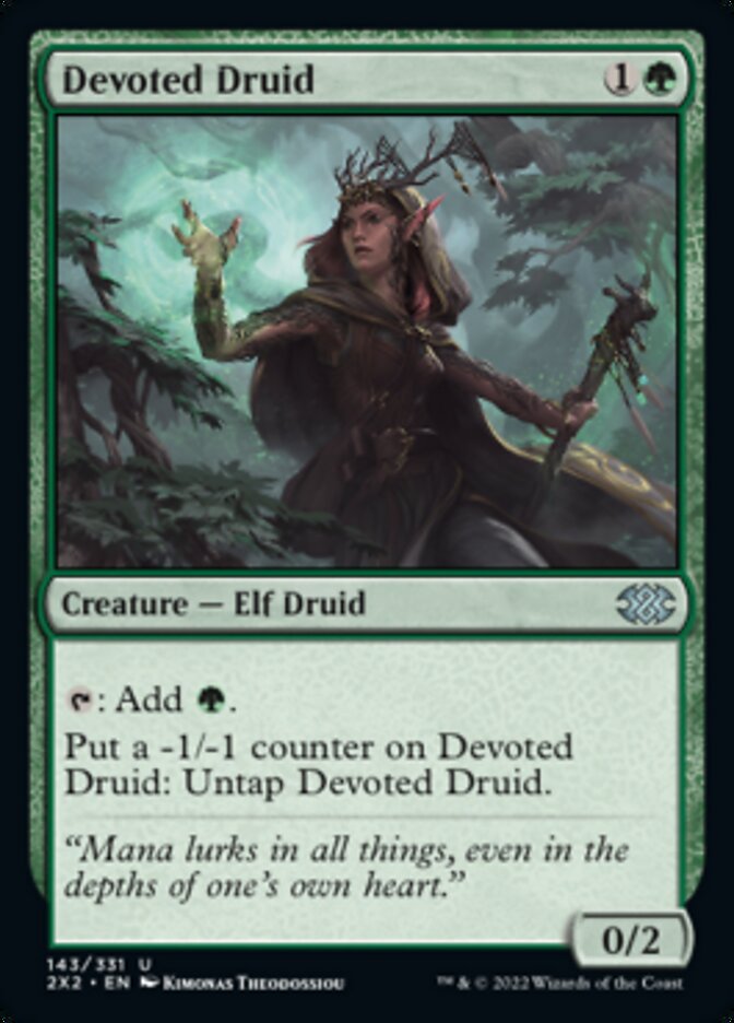 Devoted Druid [Double Masters 2022] | Exor Games Dartmouth