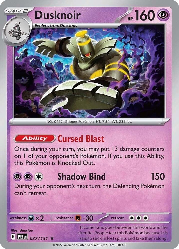 Dusknoir (037/131) [Scarlet & Violet: Prismatic Evolutions] | Exor Games Dartmouth