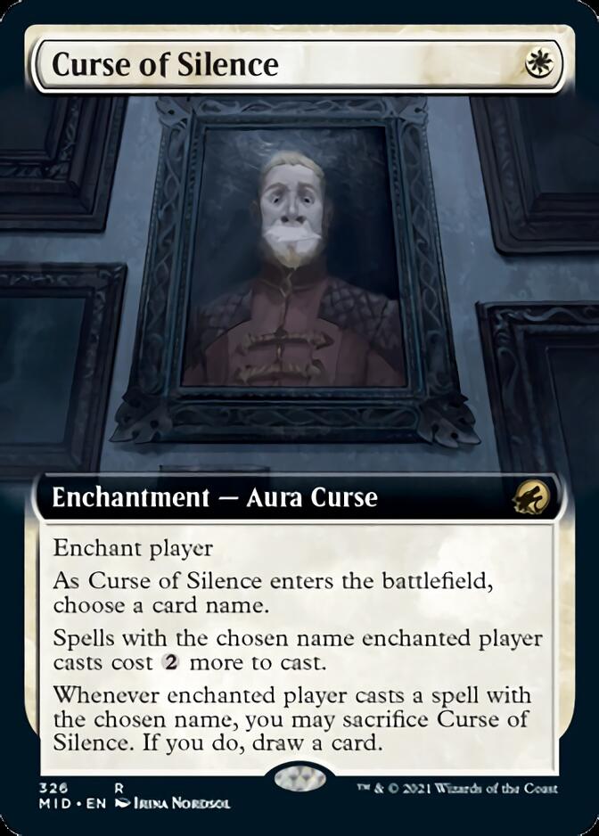 Curse of Silence (Extended Art) [Innistrad: Midnight Hunt] | Exor Games Dartmouth