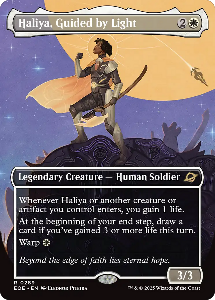 Haliya, Guided by Light (Borderless) [Edge of Eternities] | Exor Games Dartmouth