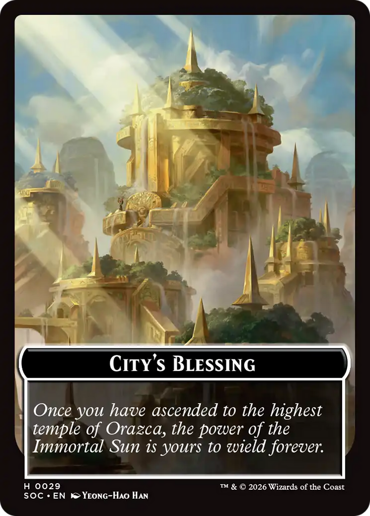 Food // City's Blessing Double-Sided Token [Secrets of Strixhaven Commander Tokens] | Exor Games Dartmouth