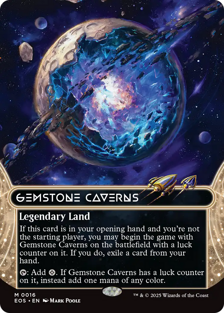 Gemstone Caverns (0016) (Borderless) [Edge of Eternities: Stellar Sights] | Exor Games Dartmouth