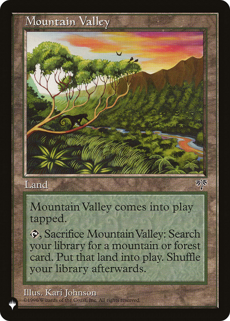 Mountain Valley [The List Reprints] | Exor Games Dartmouth