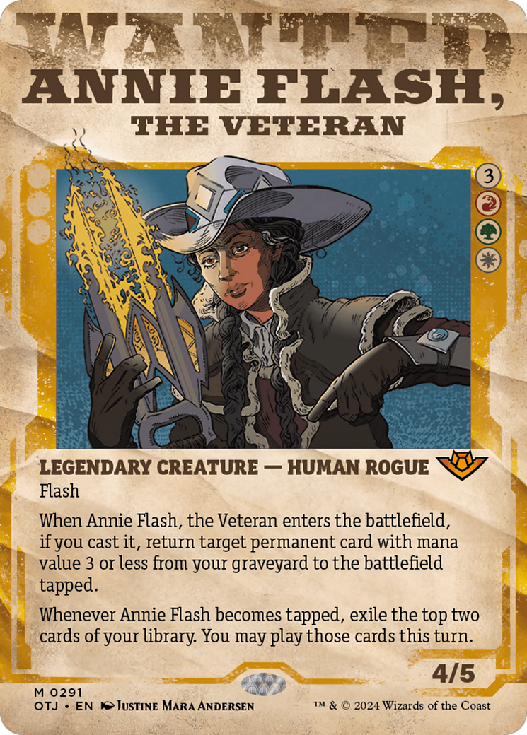 Annie Flash, the Veteran (Showcase) [Outlaws of Thunder Junction] | Exor Games Dartmouth