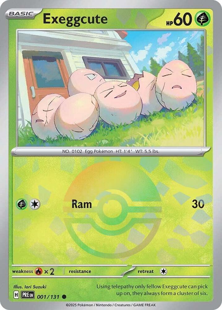 Exeggcute (001/131) (Poke Ball Pattern) [Scarlet & Violet: Prismatic Evolutions] | Exor Games Dartmouth