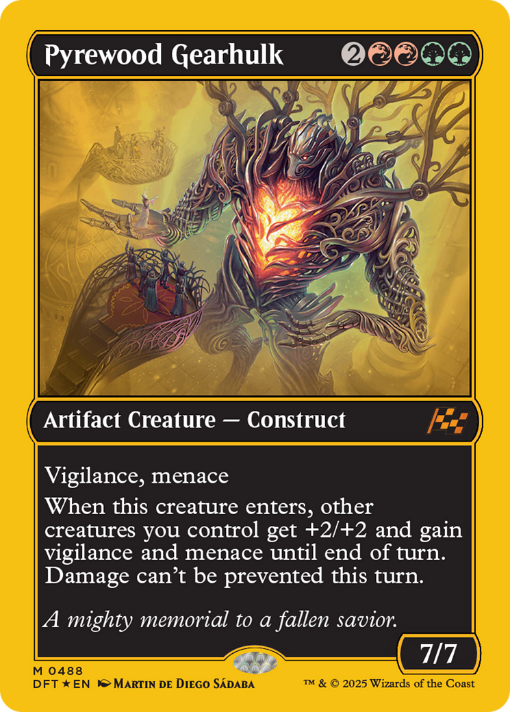 Pyrewood Gearhulk (First-Place Foil) [Aetherdrift] | Exor Games Dartmouth