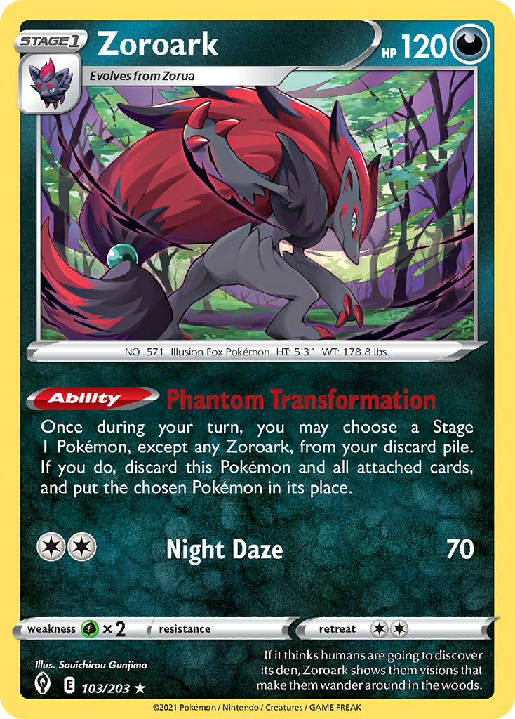 Zoroark (103/203) (Theme Deck Exclusive) [Sword & Shield: Evolving Skies] | Exor Games Dartmouth