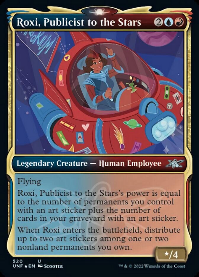 Roxi, Publicist to the Stars (Showcase) (Galaxy Foil) [Unfinity] | Exor Games Dartmouth