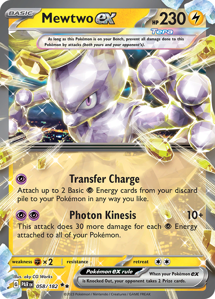 Mewtwo ex (058/182) [Scarlet & Violet: Paradox Rift] | Exor Games Dartmouth