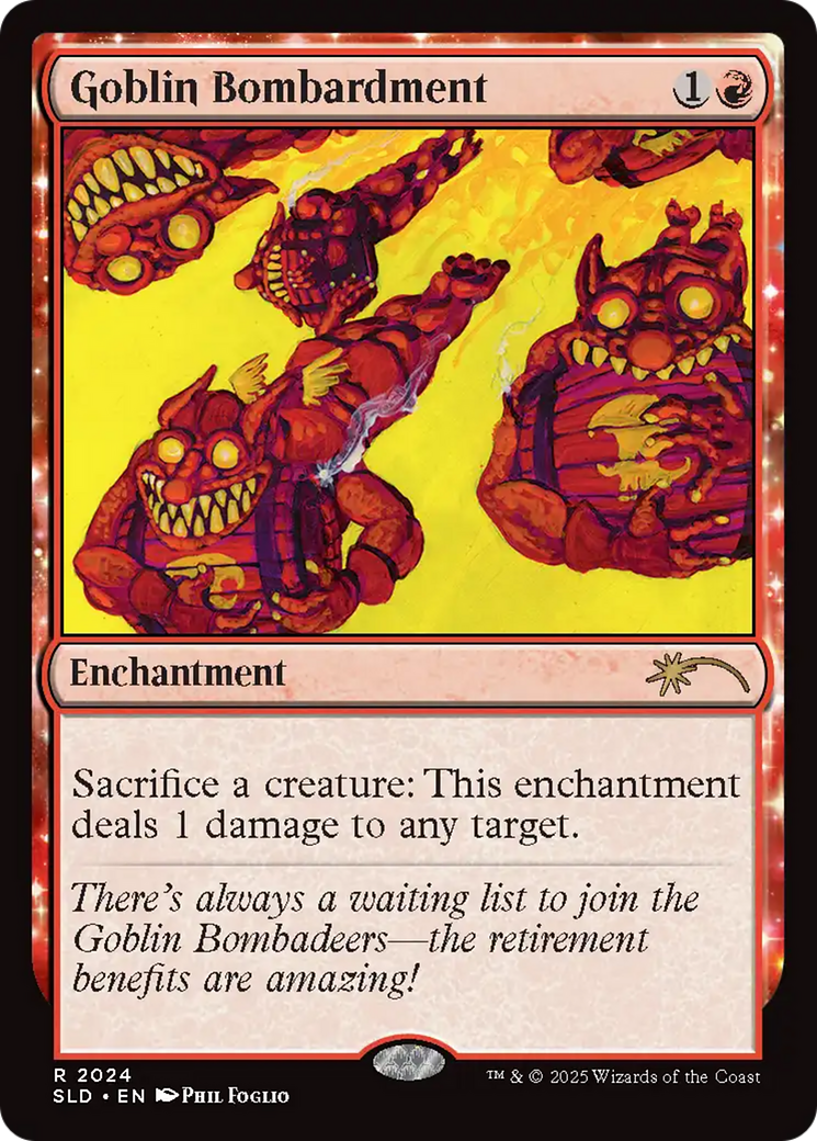 Goblin Bombardment (2024) (Rainbow Foil) [Secret Lair Drop Series] | Exor Games Dartmouth